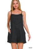 Black tie romper