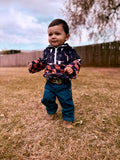 Boys western Sherpa pullover