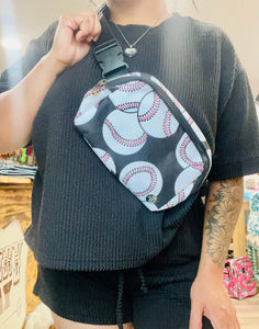 Baseball crossbody bag