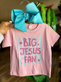 Big Jesus fan tee 🩵🩷