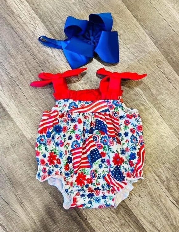 4th of July romper 💙❤️🇺🇸