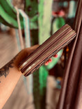 Brow checkered wallet wristlet