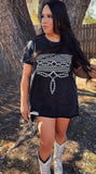 Washed high low boot stitch dress/top