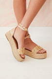 Black studded platforms