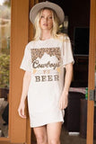 Cowboys & beer tshirt dress
