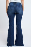Distressed bell bottom jeans