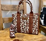 Leopard wrangler purses