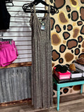 Leopard ribbed jumpsuit