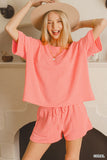 Coral ribbed set
