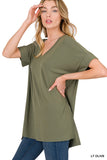 Olive basic top