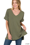 Olive basic top