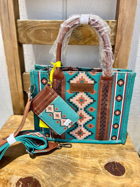 Turquoise wrangler purse