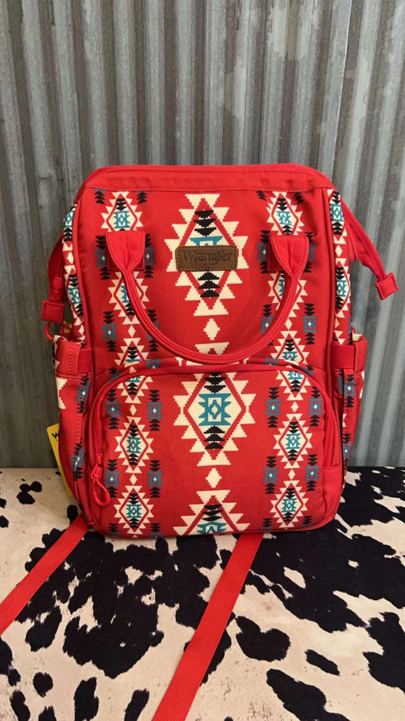 Wrangler Aztec diaper bag/backpack