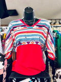 Pink Aztec top