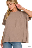 Mocha Ribbed top