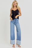 RISEN denim cuff jeans (31.5inch inseam)