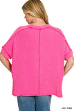 Hot pink ribbed top