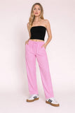 Pink striped pants