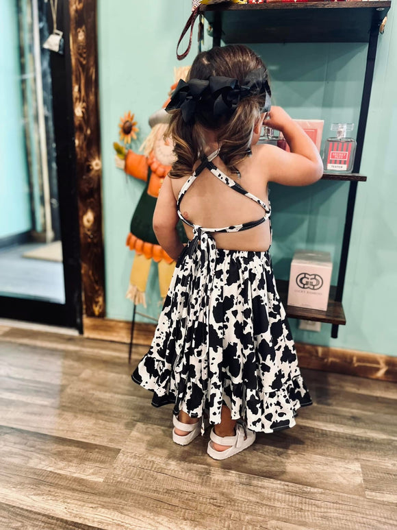 Cow print dress (runs big)