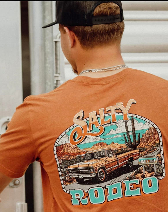 Mens salty rodeo tee