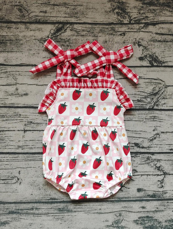 Strawberry baby romper 🍓🍓