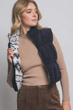 Black Aztec reversible vest