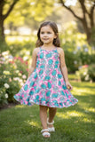 Pink cow print concho dress 🩷