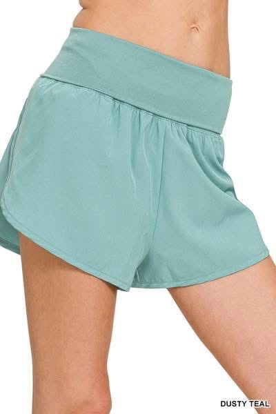 Dusty teal athletic shorts