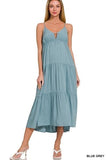 Blue grey dress