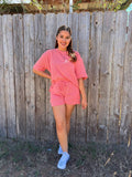 Coral ribbed set